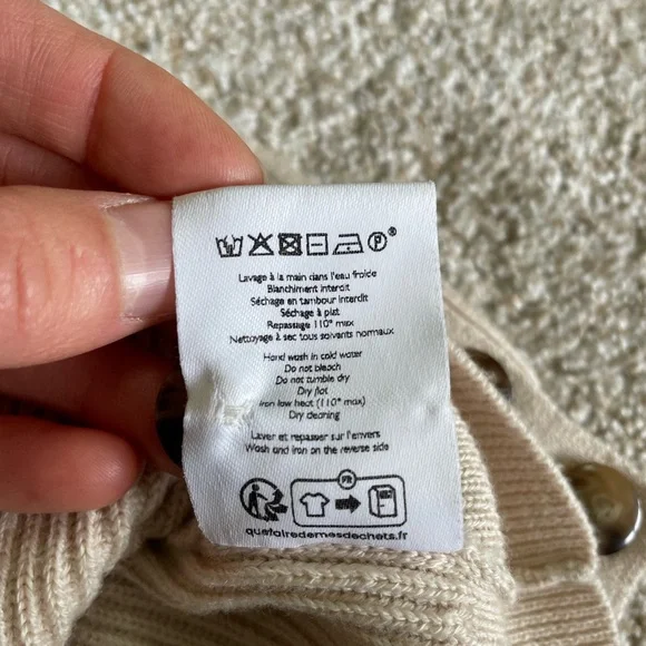 Sézane Sami Jumper EUC Cream Sweater - Picture 7 of 11